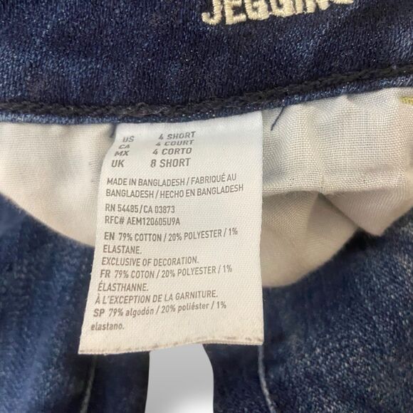 American Eagle Jegging Skinny Jeans Women Size 4 Short 26x26 in Blue Stretch - Picture 6 of 7